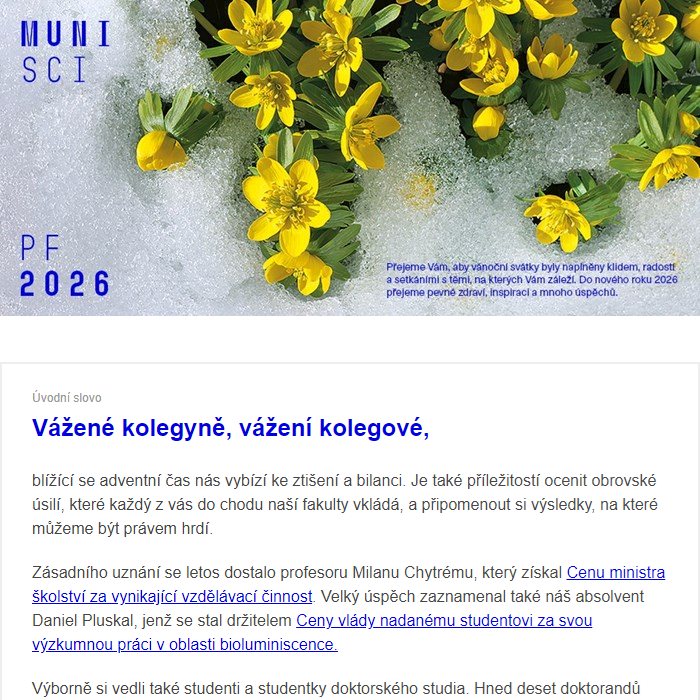 Newsletter pro zaměstnance