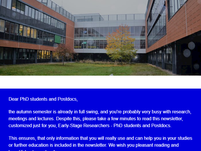 Newsletter for PhD students and Postdocs of the Faculty of Science MU 11/2022